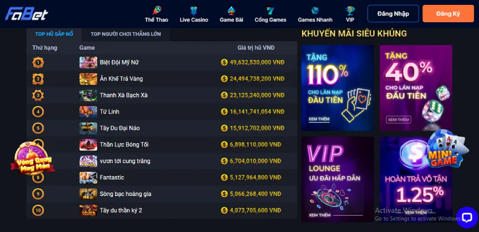 Thưởng Nạp Tiền Lần Đầu Tại 777x Nổ Hũ